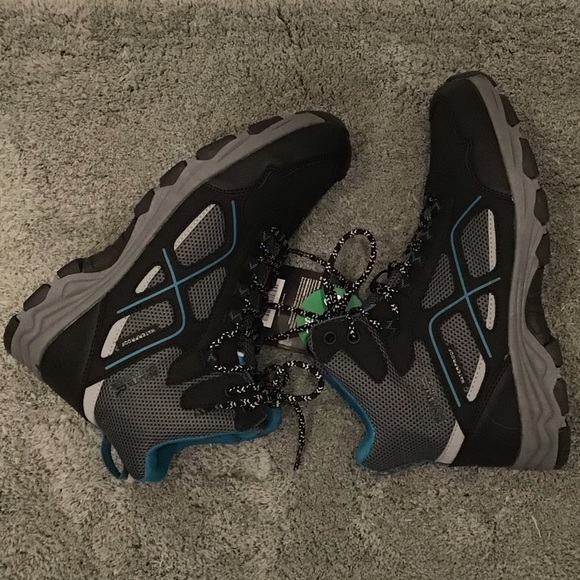 Regatta Lady Vendeavour Waterproof Hiking Boots Black & Teal Walking Boot SZ 9 - Picture 12 of 16